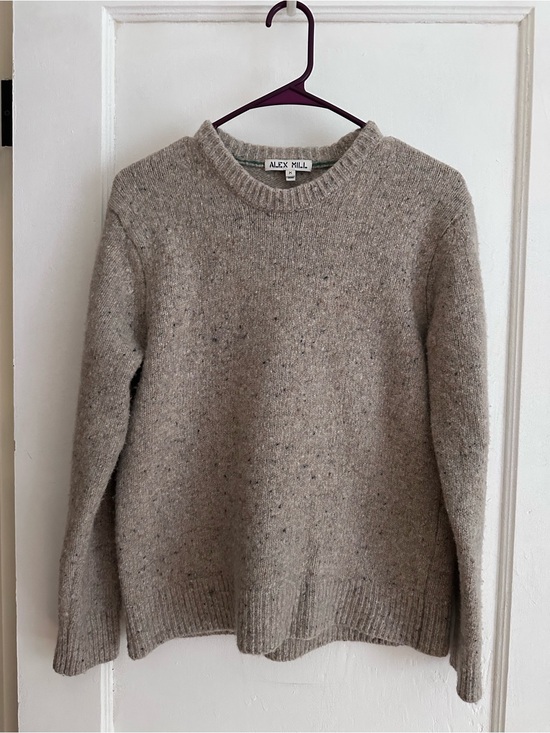 Alex Mill Sweaters - Alex Mill Crewneck Sweater in Light Taupe Speckle
